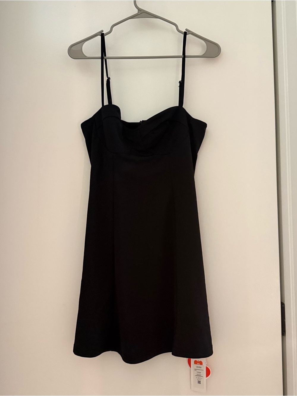 Cider Black Sweetheart Neck Dress NWT